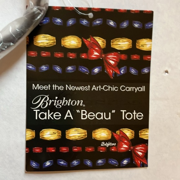 Brighton Art-Chic Carryall Take A “Beau” Tote | NEW 14.25h x 13.25w - Picture 4 of 5